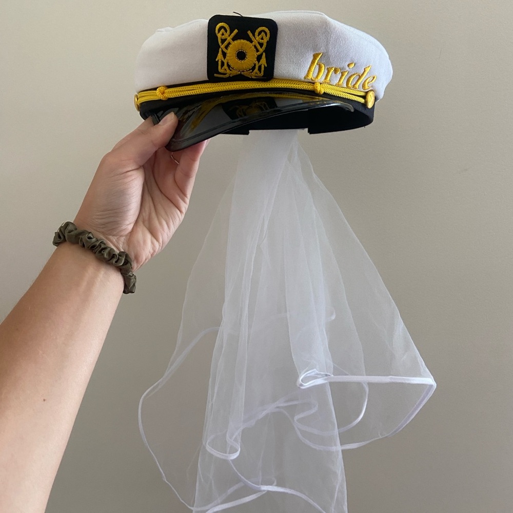 Bride Captain Hat with Veil